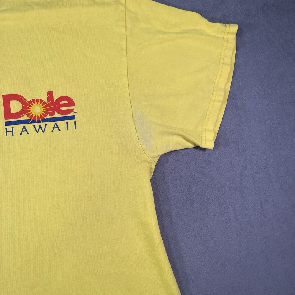 Vintage Dole Hawaii Shirt Men’s XL Yellow Cotton Graphic Casual - Picture 4 of 11